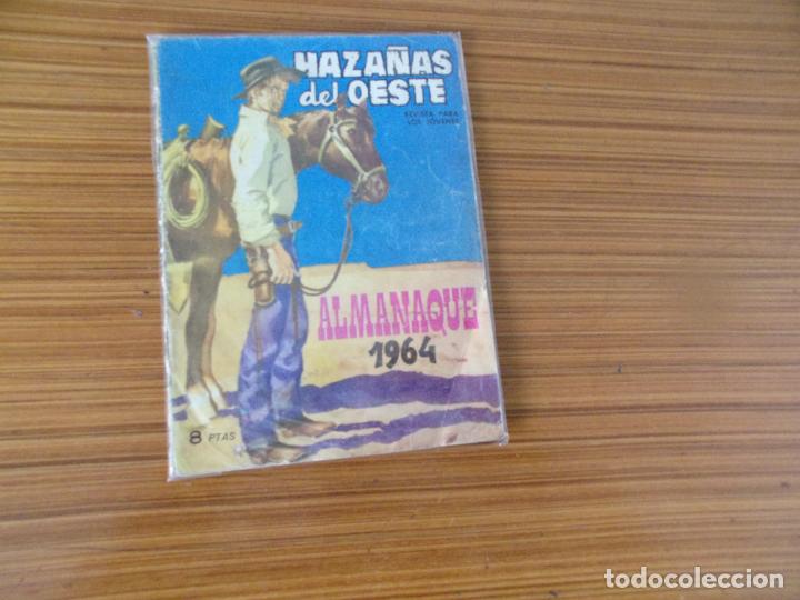 Tebeos: HAZAÑAS DEL OESTE ALMANAQUE PARA 1964 EDITA BRUGUERA - Foto 1 - 302060858