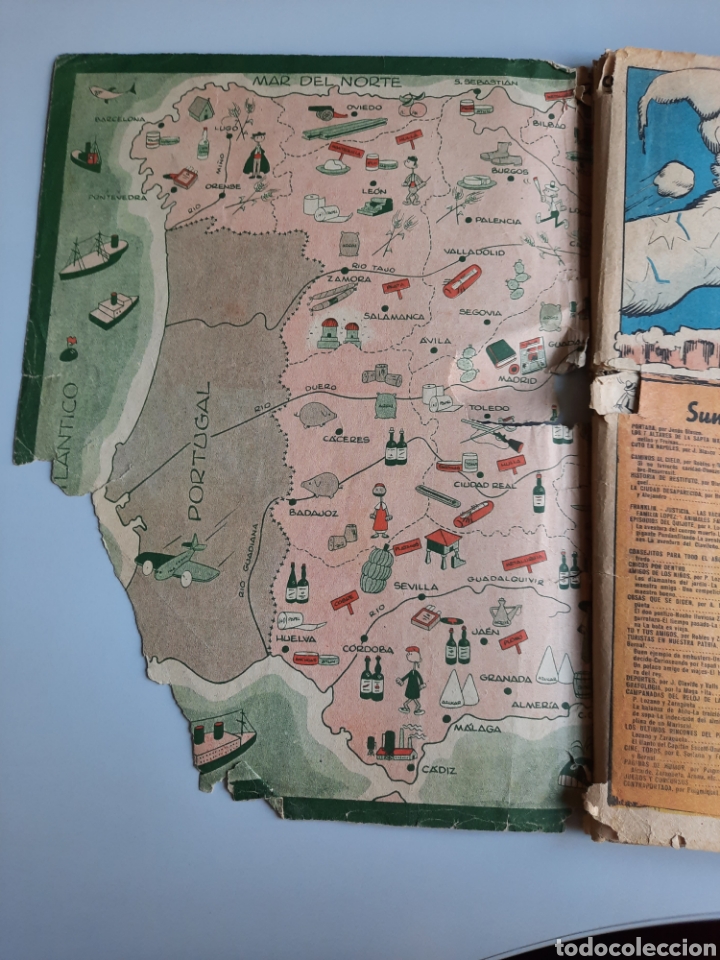 Tebeos: Almanaque Chicos 1948. Muy defectuoso - Foto 2