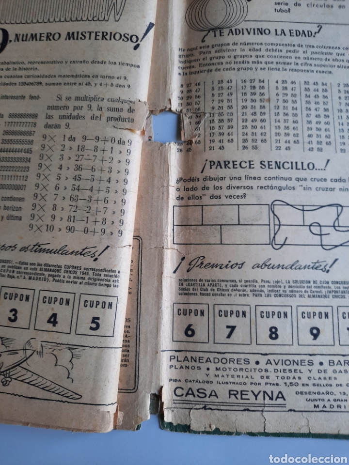 Tebeos: Almanaque Chicos 1948. Muy defectuoso - Foto 4