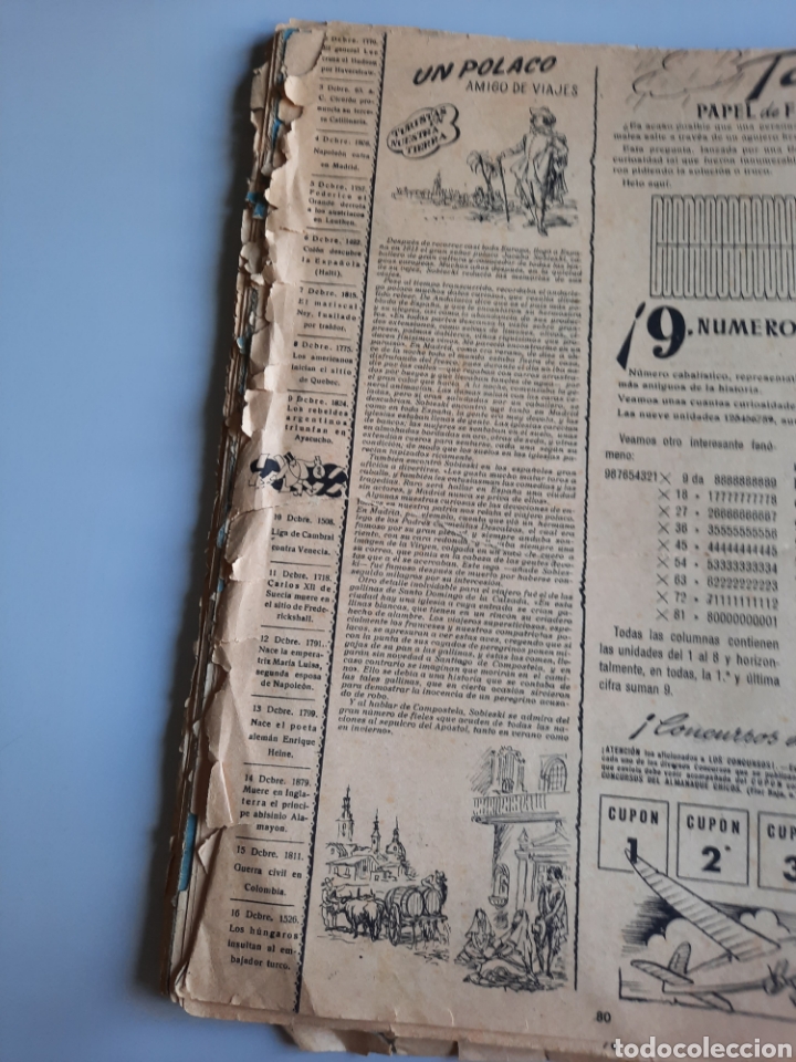 Tebeos: Almanaque Chicos 1948. Muy defectuoso - Foto 5