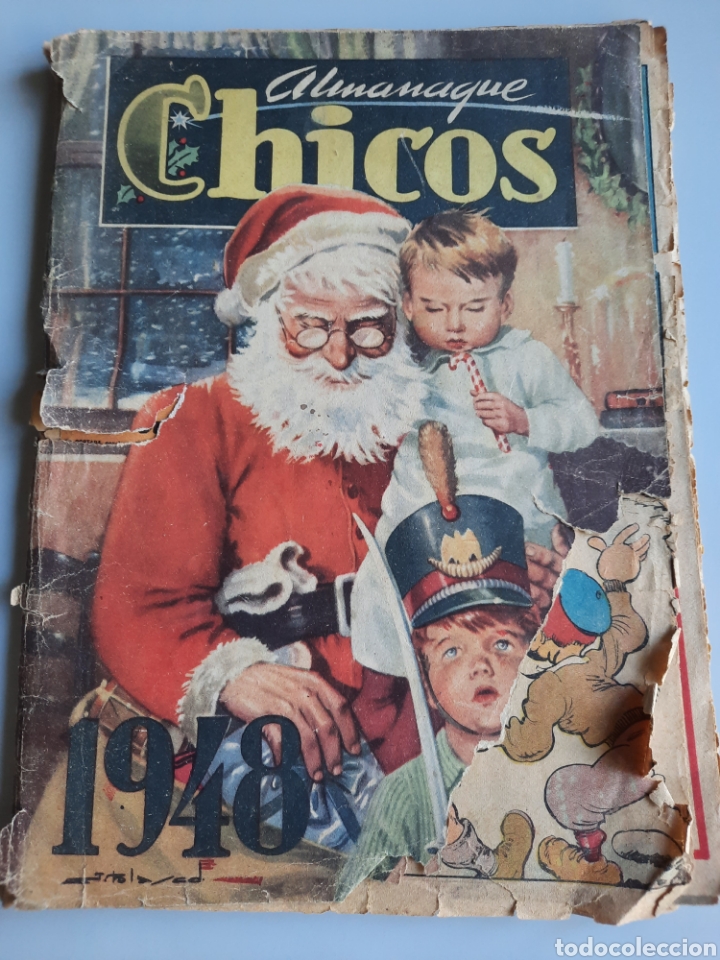 Tebeos: Almanaque Chicos 1948. Muy defectuoso - Foto 1