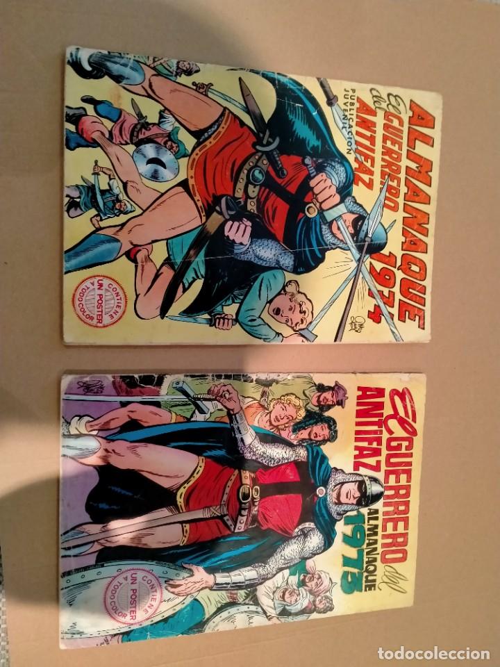 Tebeos: tebeos guerrrero del antifaz almanaques 1973 -74 - Foto 1