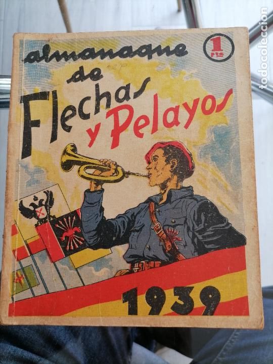 Tebeos: ALMANAQUE FLECHAS Y PELAYOS ORIGINAL 1939 - Foto 1