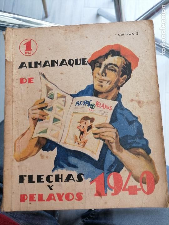 Tebeos: ALMANAQUE FLECHAS Y PELAYOS ORIGINAL 1940 - Foto 1