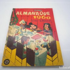 Tebeos: ALMANAQUE 1960 COLECCION DUMBO WALT DISNEY PROCEDE DE RETAPADO CREO, GRAPAS SUJETANDO HOJAS. Lote 336918368