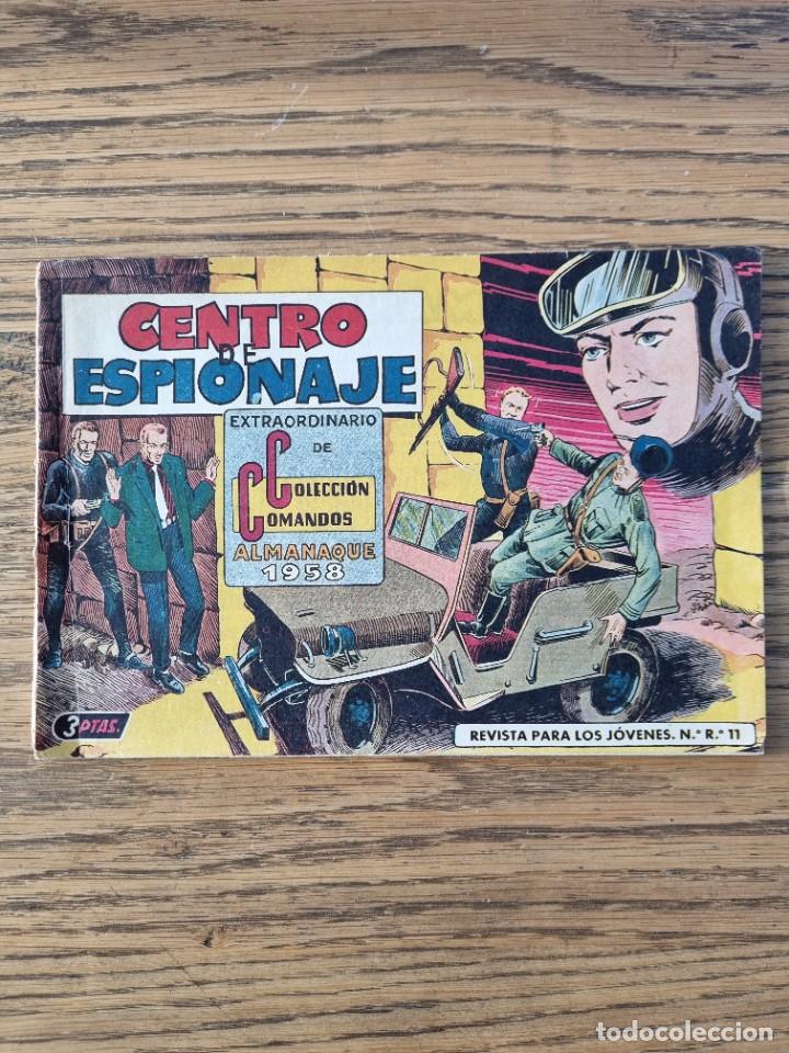 Tebeos: COLECCION COMANDOS ALMANAQUE 1958 ORIGINAL - Foto 1