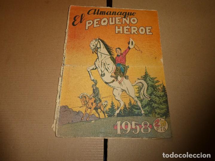 Tebeos: almanaque el peque&ntilde;o h&eacute;roe 1958, editorial maga - Foto 1