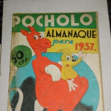 Tebeos: (M1) POCHOLO ALMANAQUE PARA 1937 - ORIGINAL - LOMO Y PORTADAS CON ROTURAS. Lote 355199503