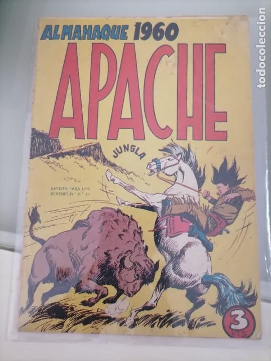 Tebeos: ALMANAQUE APACHE 1960 ORIGINAL - Foto 1