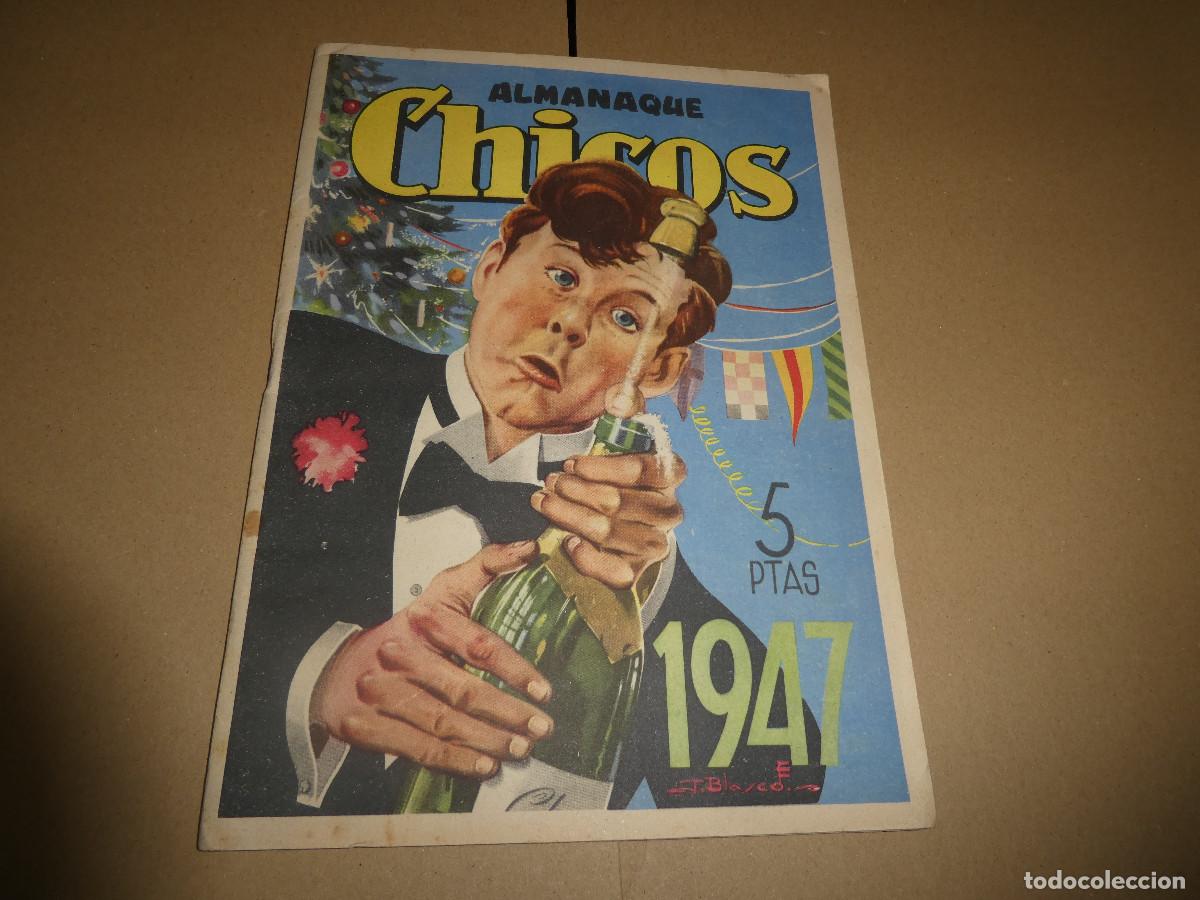 Tebeos: almanaque chicos 1947, original - Foto 1