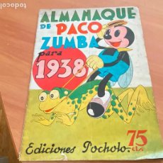 Tebeos: ALMANAQUE POCHOLO PARA 1938 PACO ZUMBA (ORIGINAL) (COIB214)