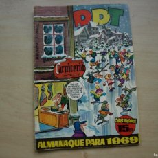 Tebeos: DDT - ALMANAQUE PARA 1969 - ORIGINAL - EDITORIAL BRUGUERA - BUEN ESTADO. Lote 387944339