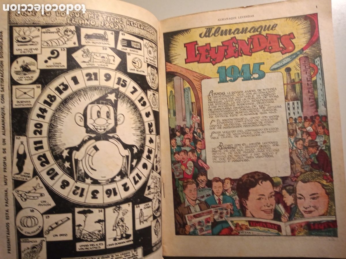 Tebeos: ALMANAQUE DE LEYENDAS 1945 - Foto 3