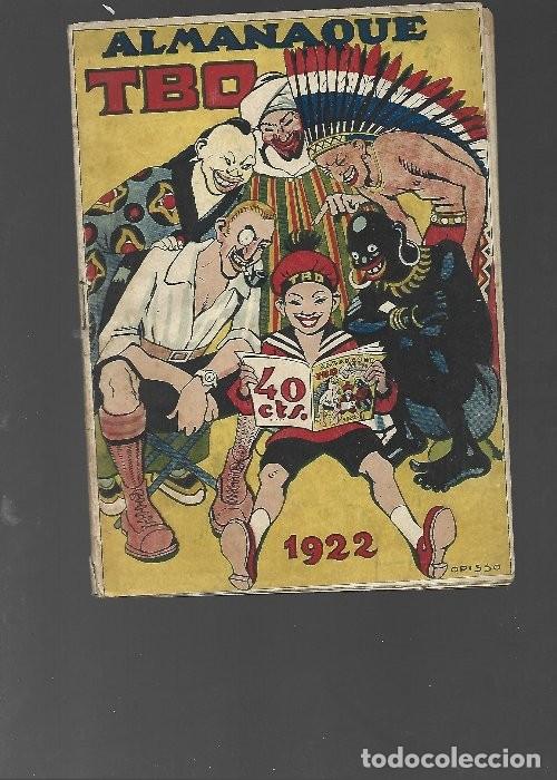 Tebeos: ALMANAQUE TBO 1922 dibujo cubierta de OPISSO, buen estado,