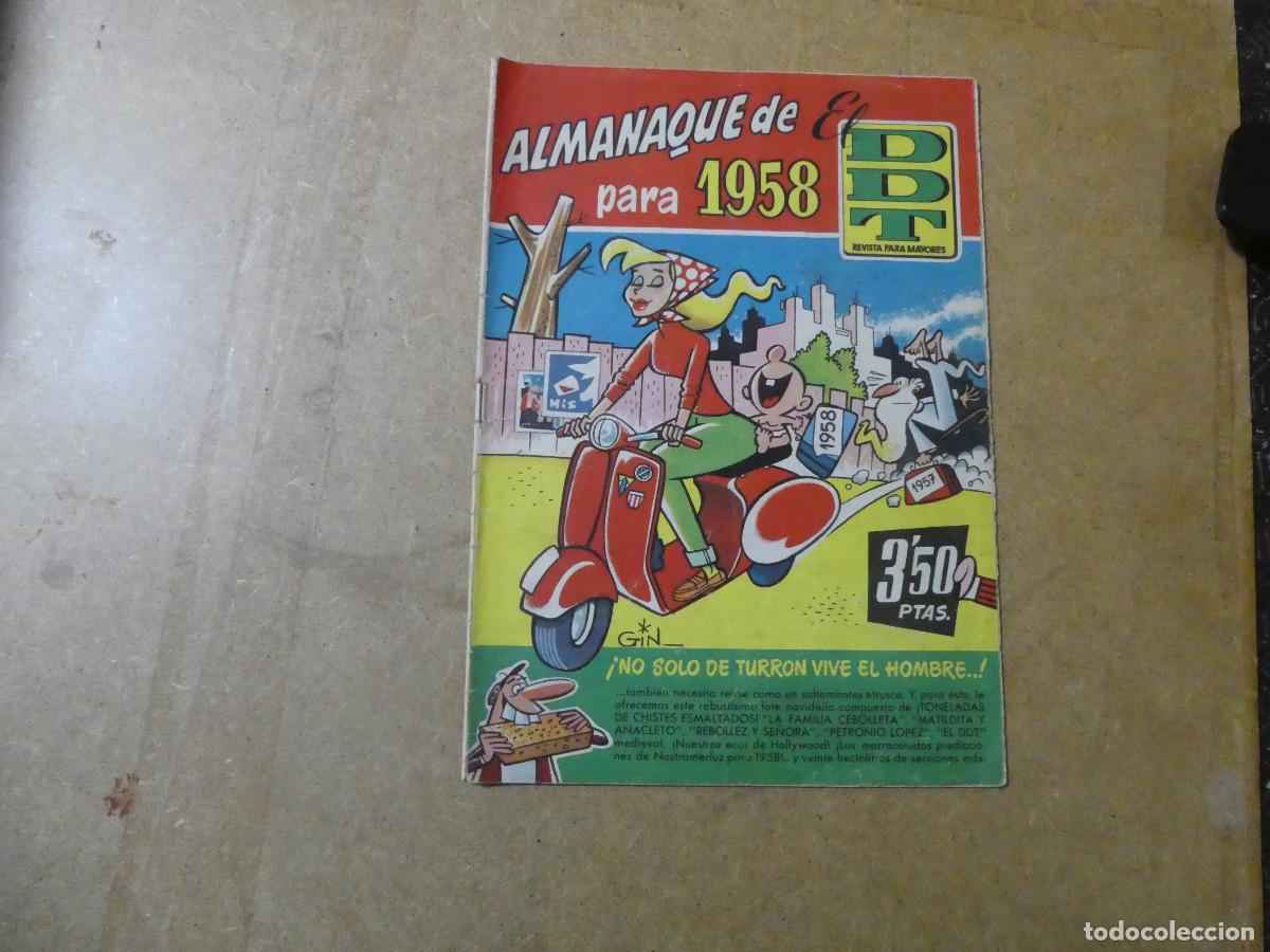 Tebeos: almanaque de el DDT 1958, bruguera - Foto 1