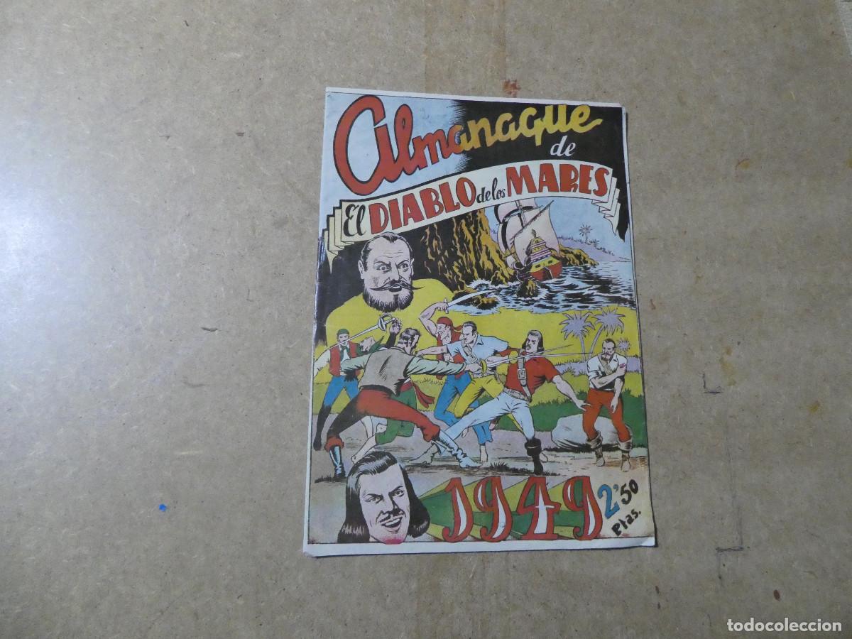 Tebeos: almanaque el diablo de los mares 1949, original - Foto 1