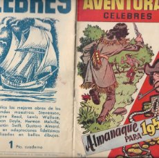 Giornalini: AVENTURAS CELEBRES ALMANAQUE PARA 1959 ES ORIGINAL DIBUJANTES RIPOLL, PEDRO ALFEREZ, MANUEL VAZQUEZ,