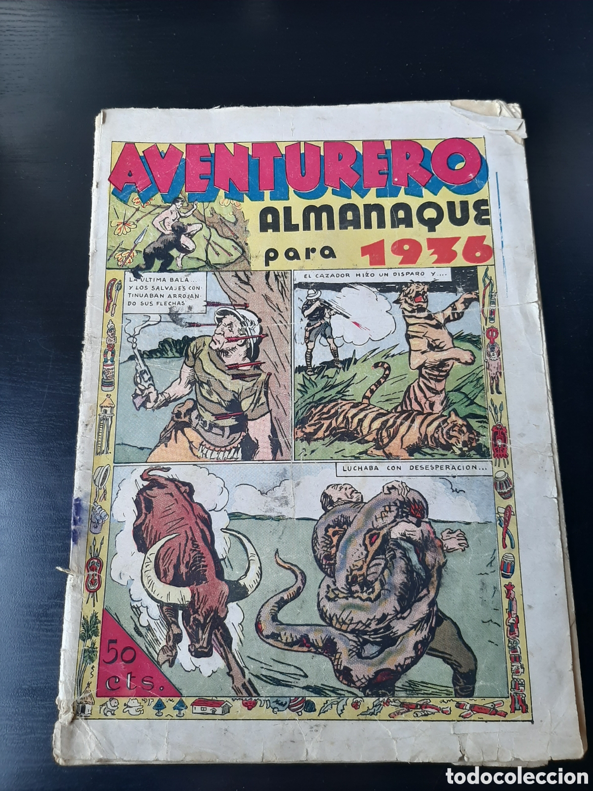 Tebeos: Almanaque aventurero 1936 ORIGINAL - Foto 1