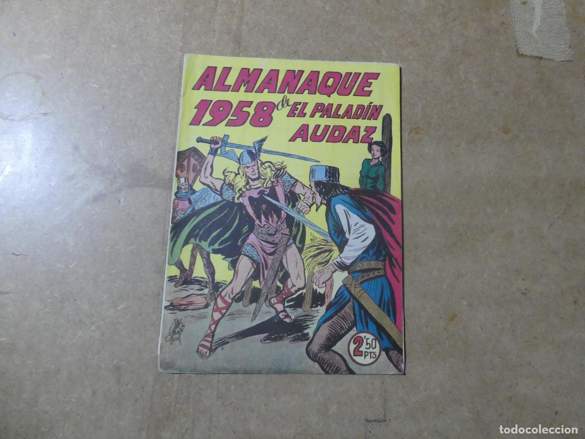 Tebeos: almanaque de El Palad&iacute;n Audaz 1958, original, editorial maga - Foto 1
