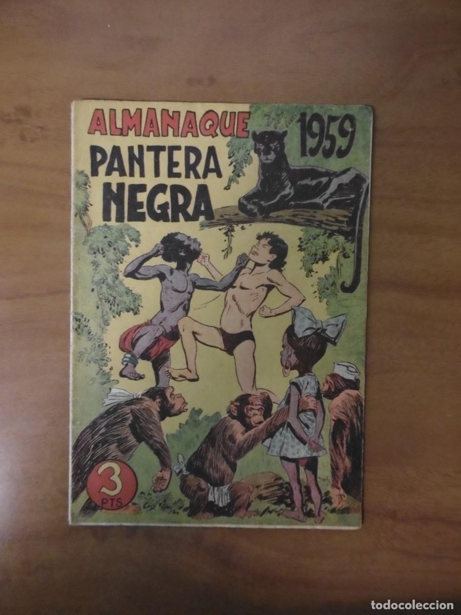 Tebeos: 6 ALMANAQUES ORIGINALES - PANTERA NEGRA y VARIOS - Foto 2
