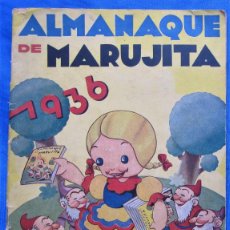 Tebeos: ALMANAQUE DE MARUJITA, 1936. EDITORIAL MOLINO, BARCELONA.