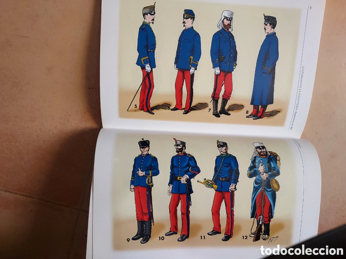Tebeos: Uniformes de la Infanter&iacute;a.Reglamento de 1886 - Foto 4