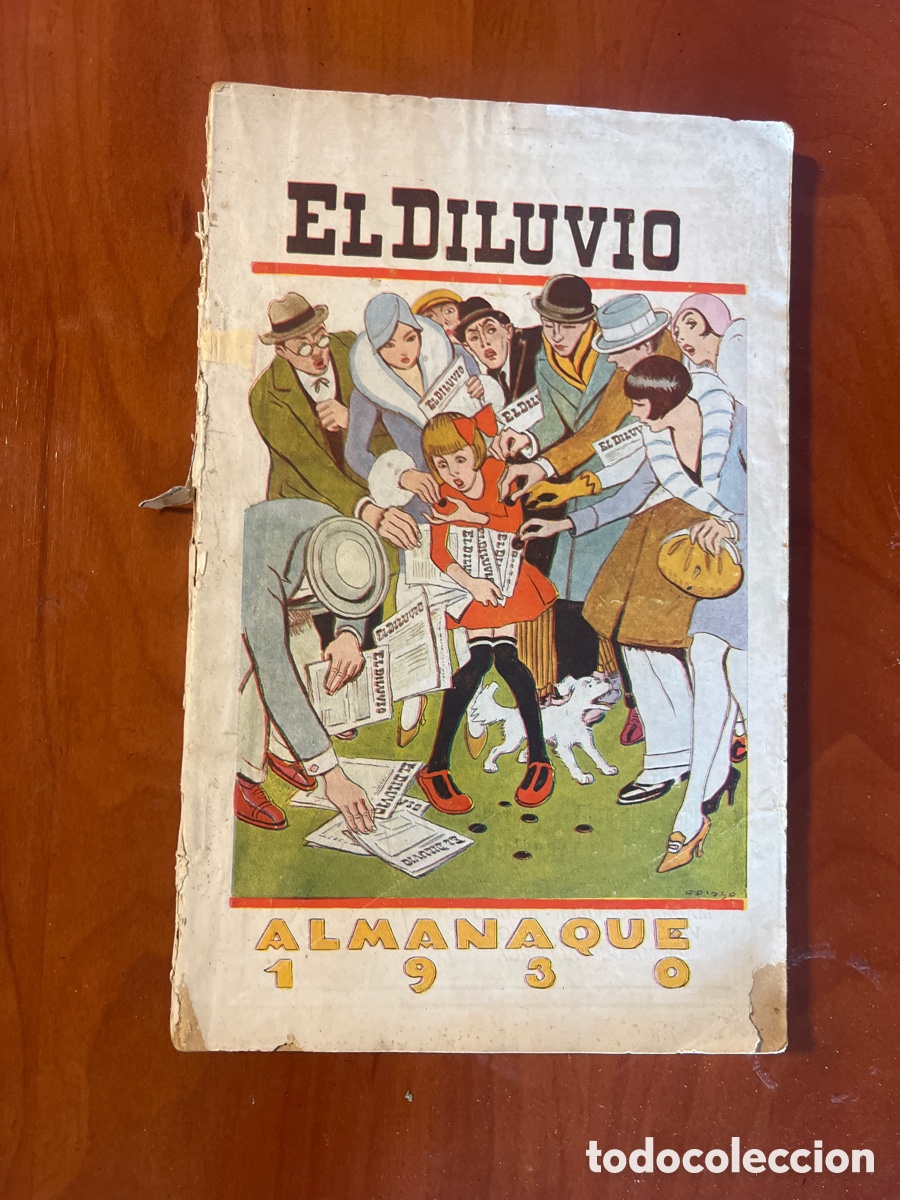 Tebeos: ALMANAQUE DE EL DILUVIO, 1930, (PAPEL DE FUMAR BAMB&Uacute;) - Foto 1
