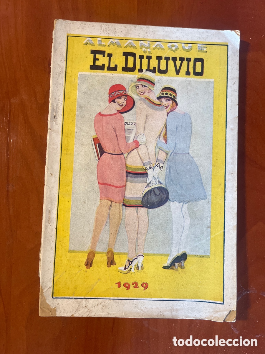 Tebeos: ALMANAQUE DE EL DILUVIO, 1929, (PAPEL DE FUMAR BAMB&Uacute;) - Foto 1