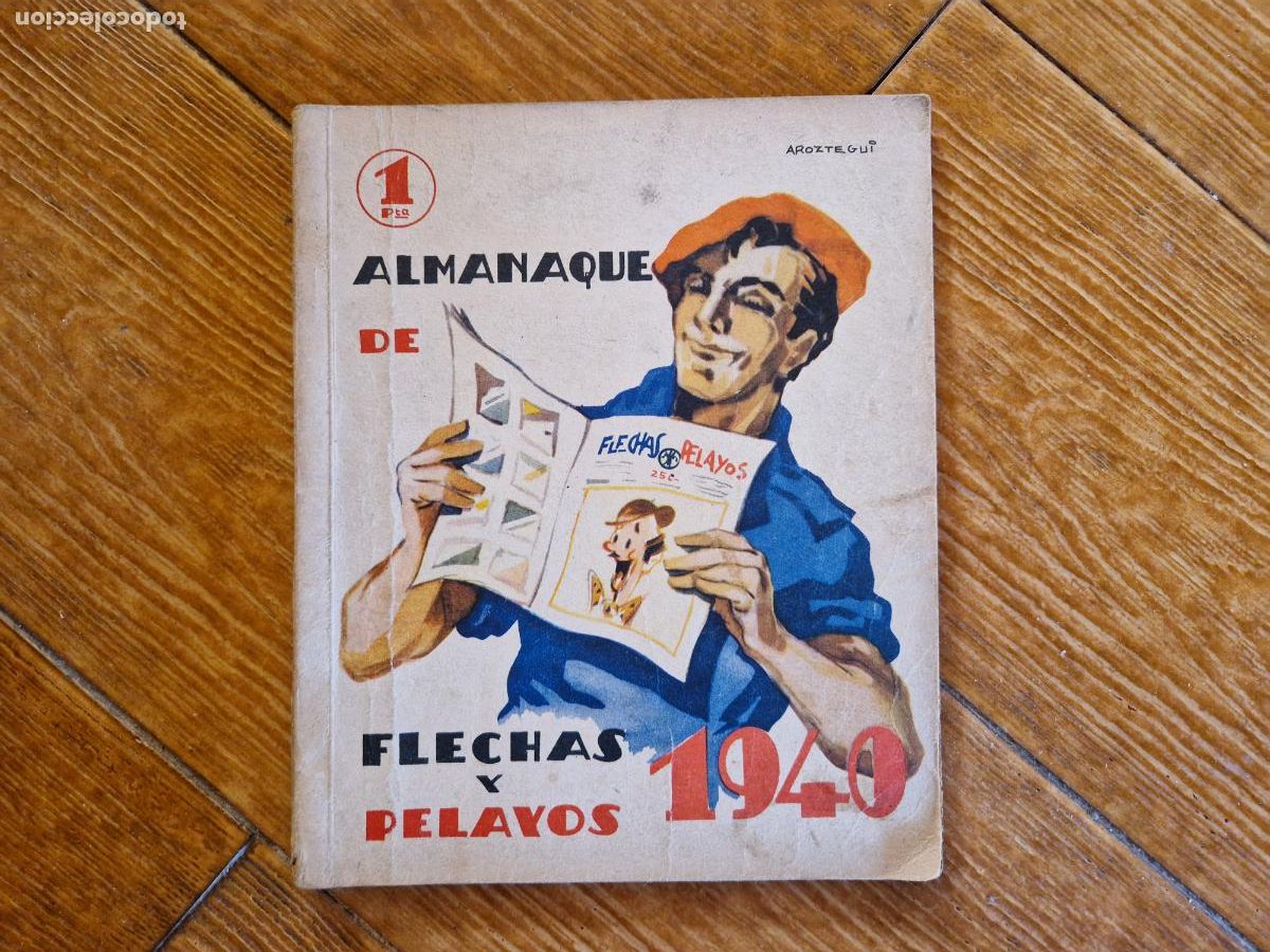 Tebeos: ALMANAQUE FLECHAS Y PELAYOS 1940 ORIGINAL - Foto 1