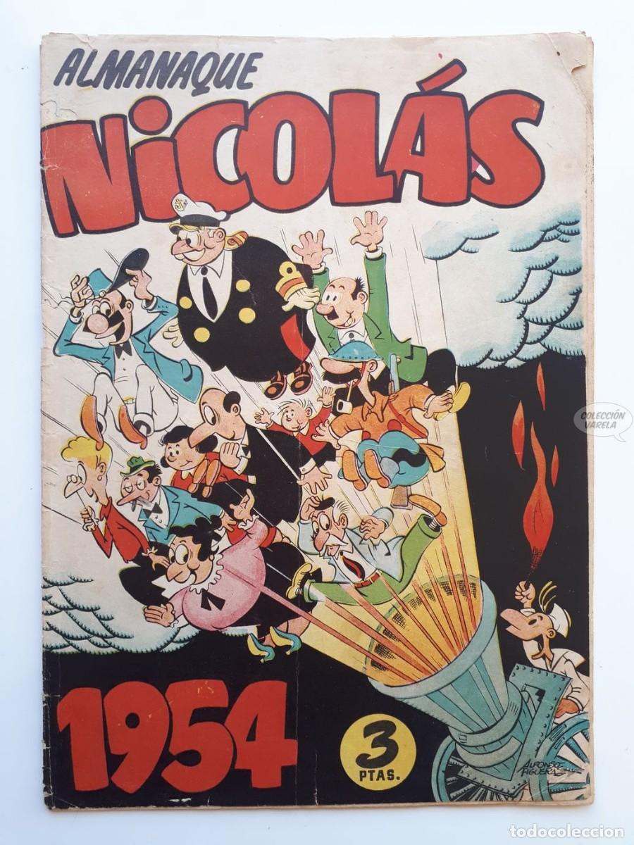 Tebeos: Almanaque Nicol&aacute;s 1954 - Cliper - Original - Foto 1