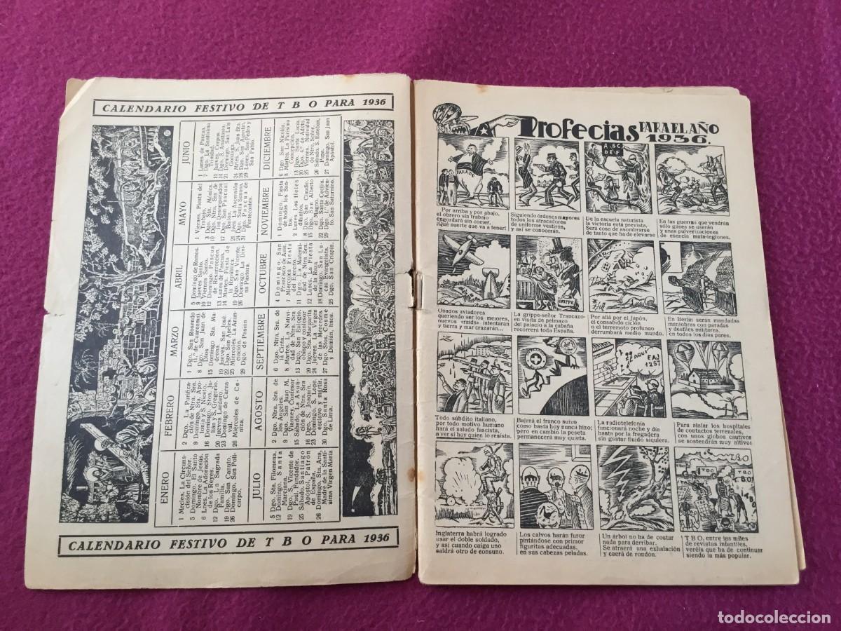 Tebeos: ALMANAQUE DE TBO PARA 1936 - Foto 2