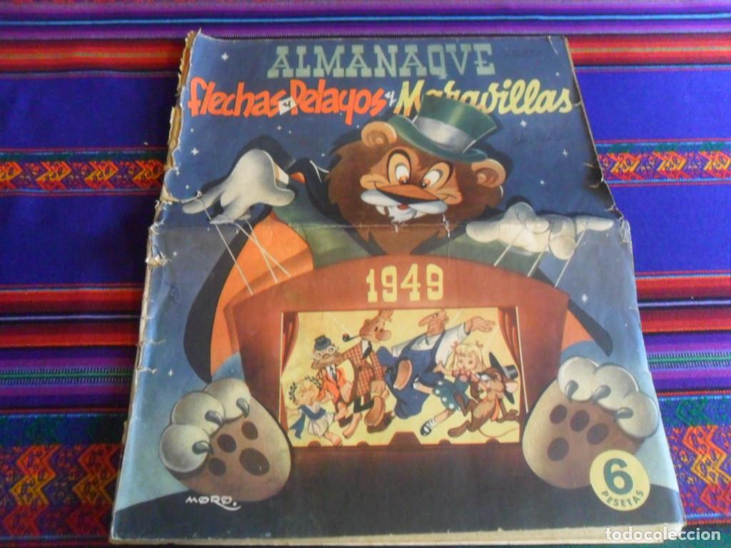 Tebeos: ALMANAQUE FLECHAS Y PELAYOS MARAVILLAS 1949 PUBLICIDAD MARIQUITA PÉREZ. FALANGE FRENTE DE JUVENTUDES