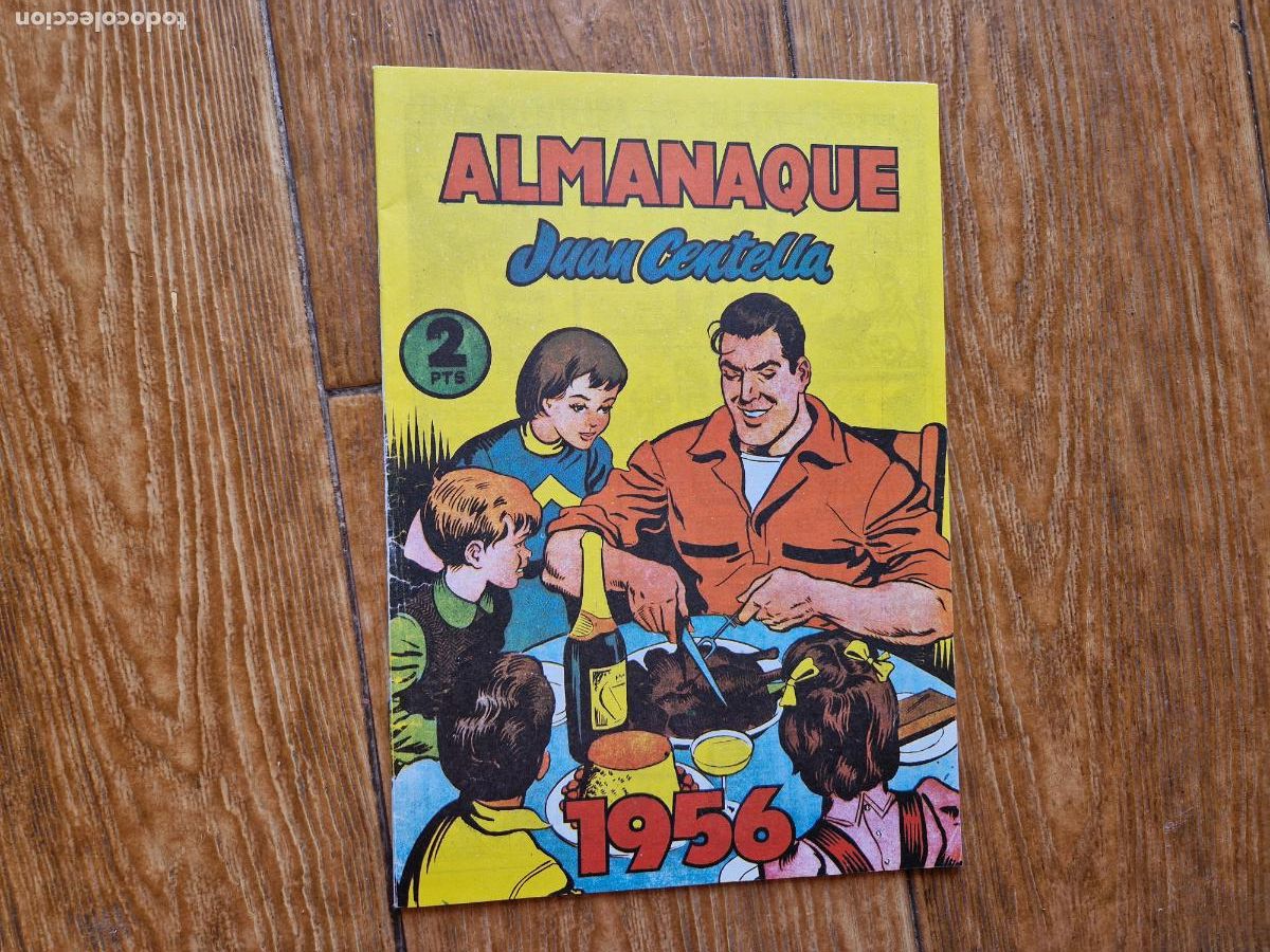 Tebeos: JUAN CENTELLA ALMANAQUE 1956- FACSIMIL - Foto 1