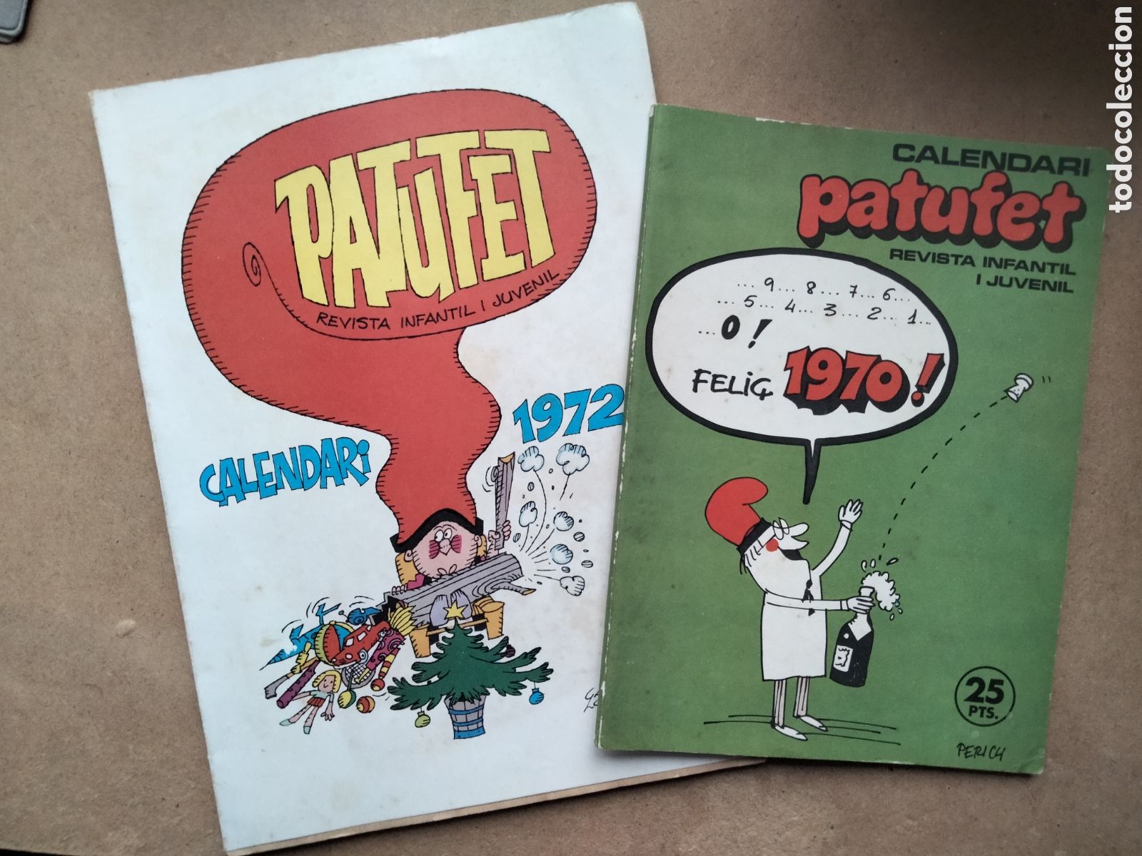Tebeos: Calendarios Patufet 1970 y 1972 - Foto 1