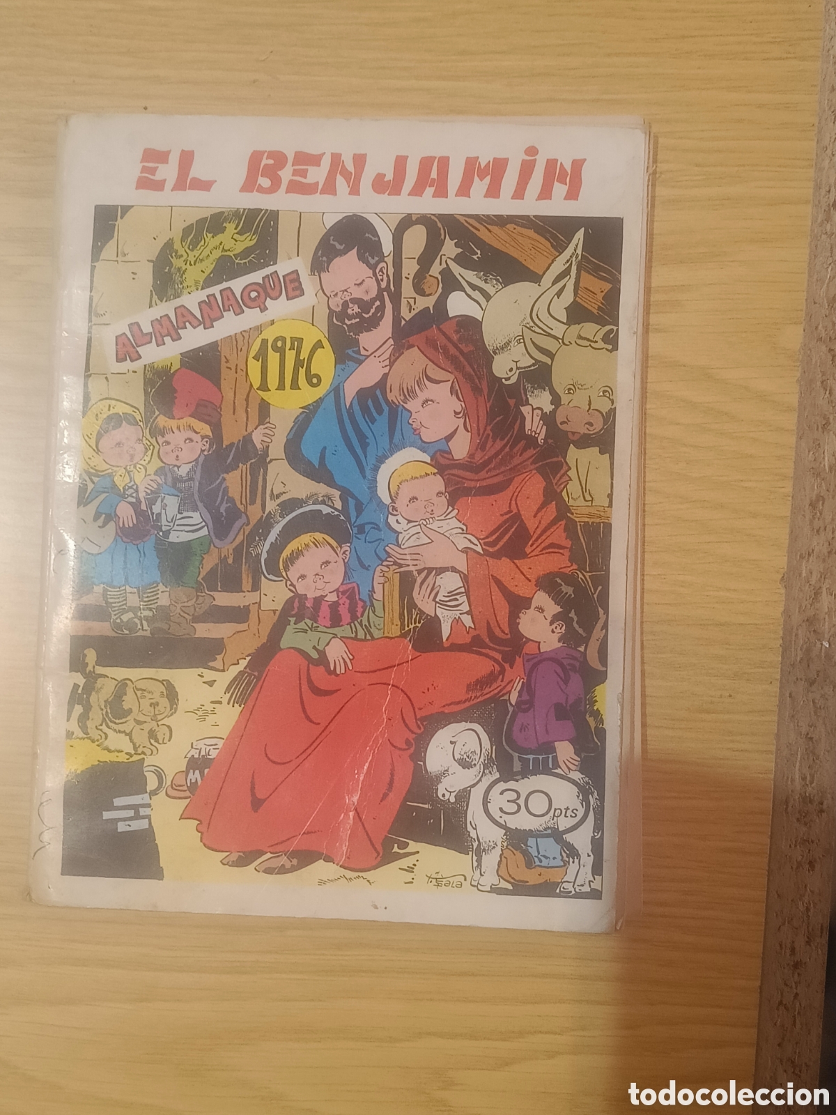 Tebeos: TEBEO EL BENJAMIN ALMANAQUE 1976. CON RECORTABLE - Foto 1