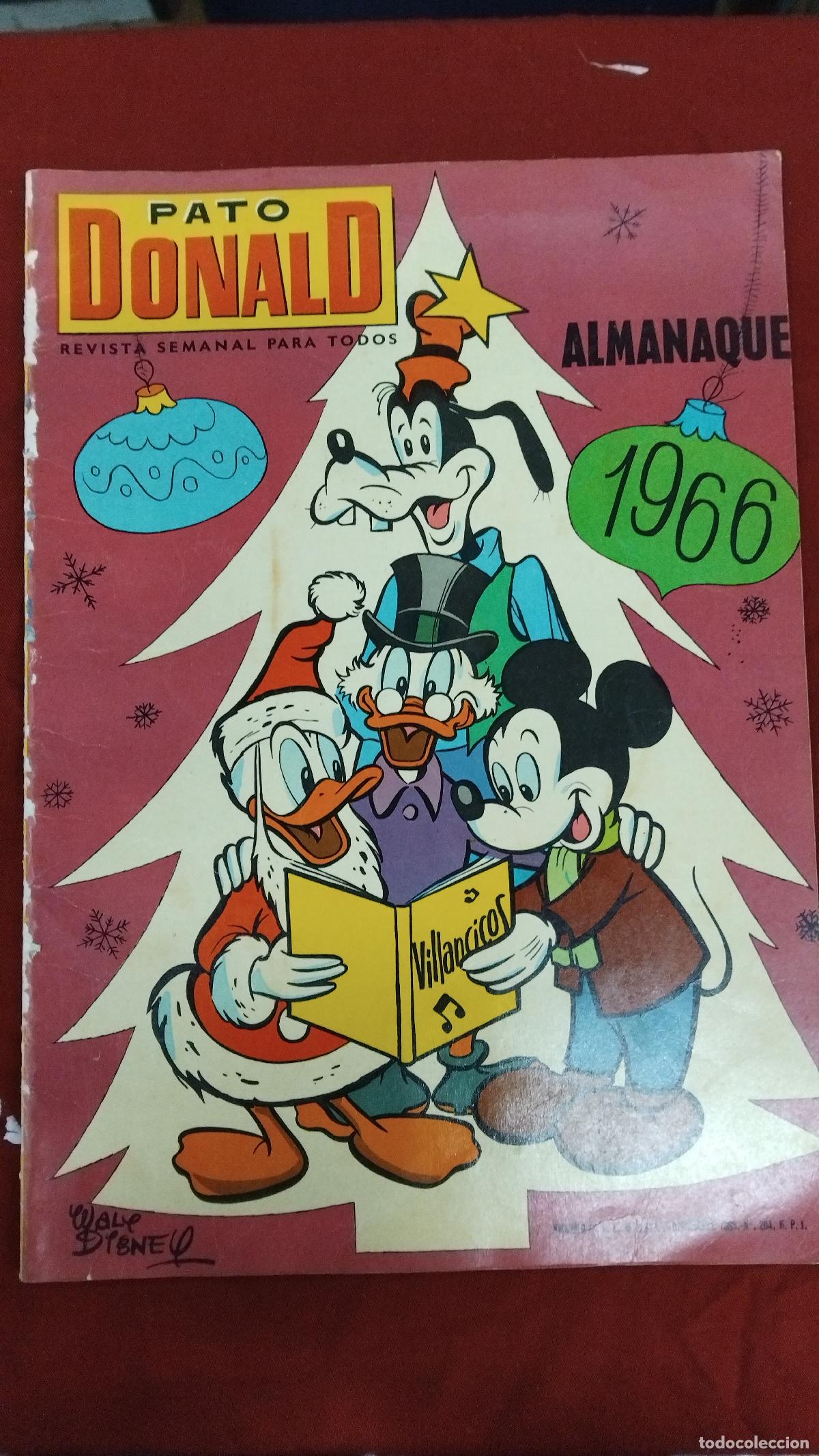 Tebeos: PATO DONALD ALMANAQUE 1966. - Foto 1