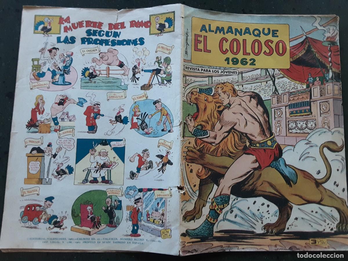 Tebeos: ALMANAQUE EL COLOSO 1962. - Foto 1