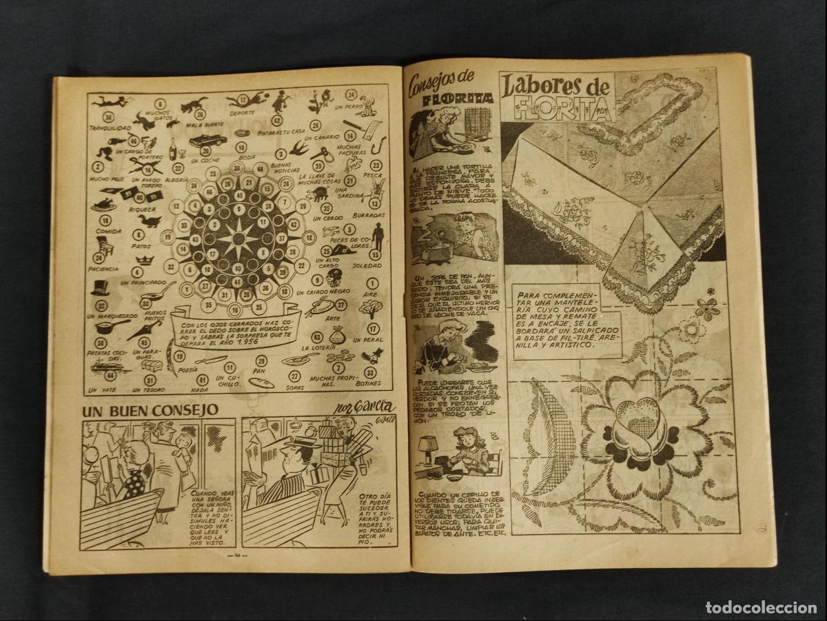 Tebeos: ALMANAQUE 1956 - FLORITA - - Foto 6