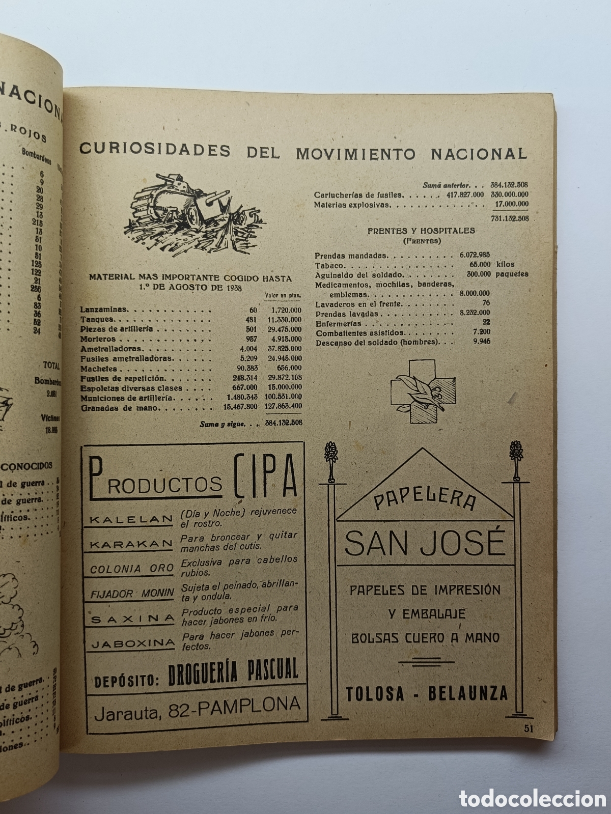 Tebeos: ALMANAQUE DE FLECHAS Y PELAYOS A&Ntilde;O 1939 - Foto 6