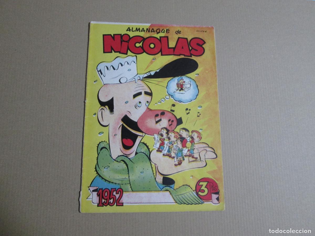 Tebeos: ALMANAQUE Nicol&aacute;s 1952 de ediciones cliper - Foto 1