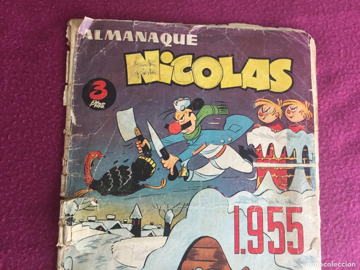 Tebeos: NICOLAS. ALMANAQUE 1955. ORIGINAL. EDICIONES GERPLA. - Foto 2