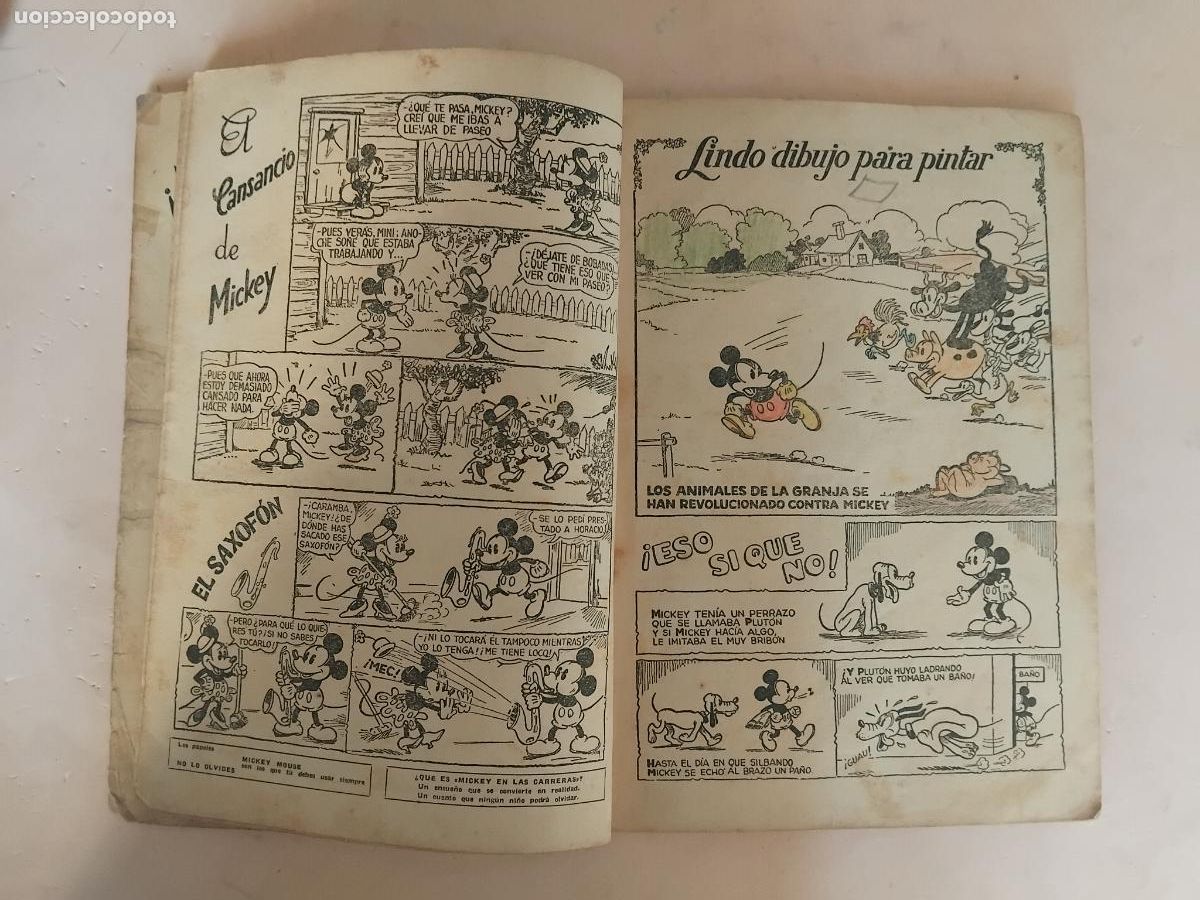 Tebeos: ALMANAQUE MICKEY 1936. ORIGINAL. - Foto 3