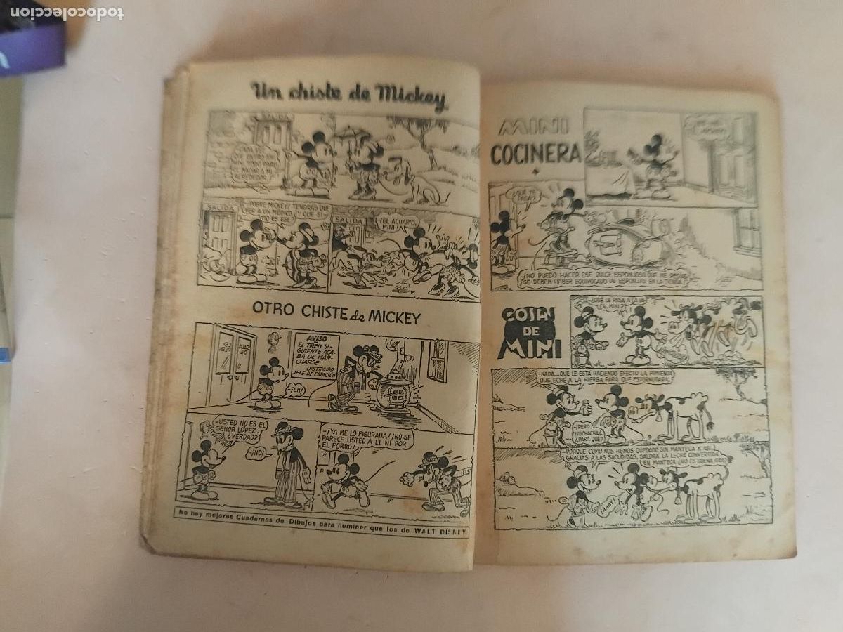 Tebeos: ALMANAQUE MICKEY 1936. ORIGINAL. - Foto 4
