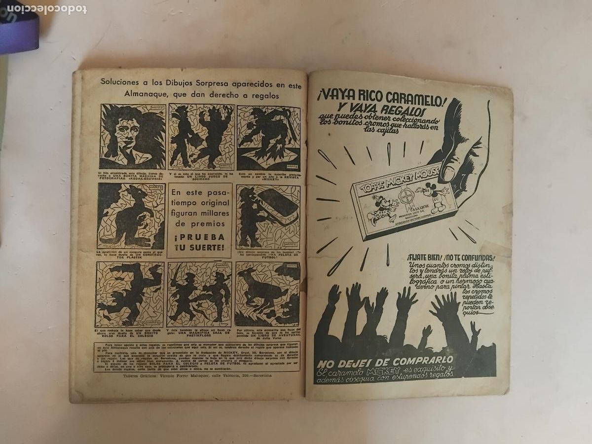 Tebeos: ALMANAQUE MICKEY 1936. ORIGINAL. - Foto 7