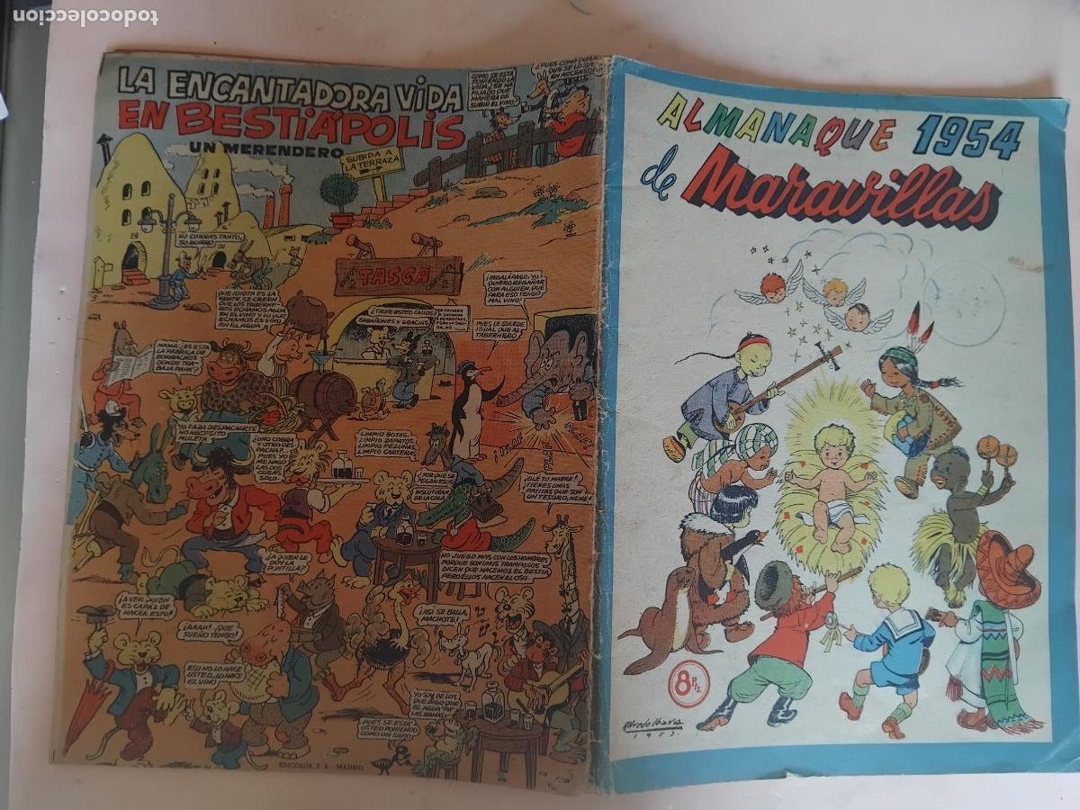 Tebeos: ALMANAQUE MARAVILLAS 1954 - Foto 1