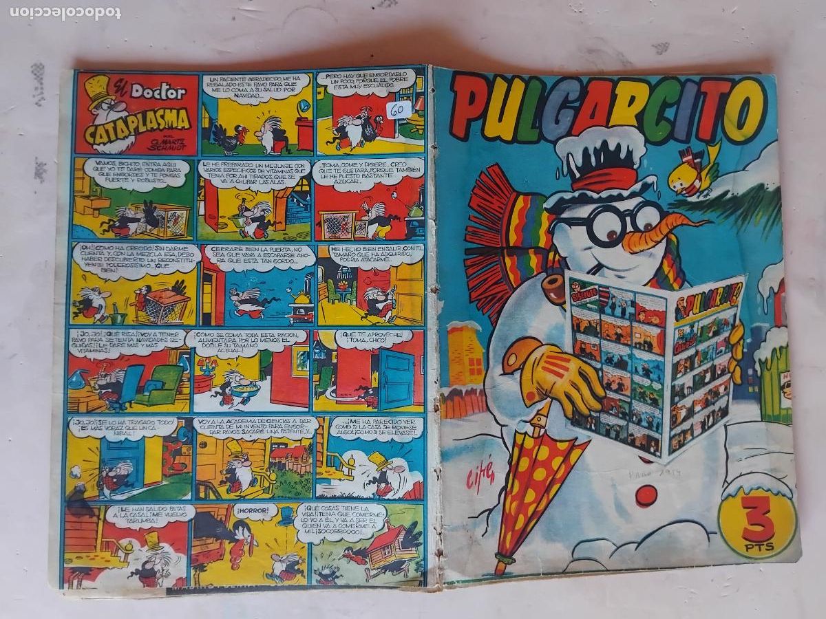 Tebeos: PULGARCITO ALMANAQUE PARA 1954. - Foto 1