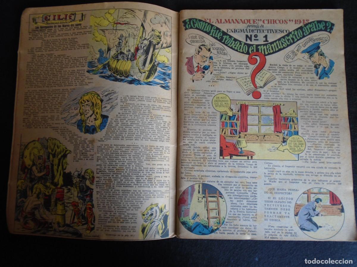 Tebeos: (COM-251001)ALMANAQUE CHICOS A&Ntilde;O 1945 - Foto 4