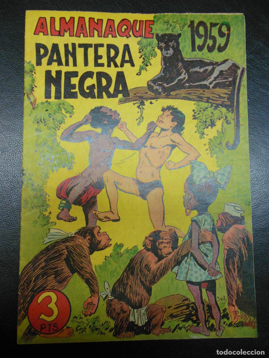 Tebeos: 1959 ALMANAQUE PANTERA NEGRA TEBEO - Foto 1