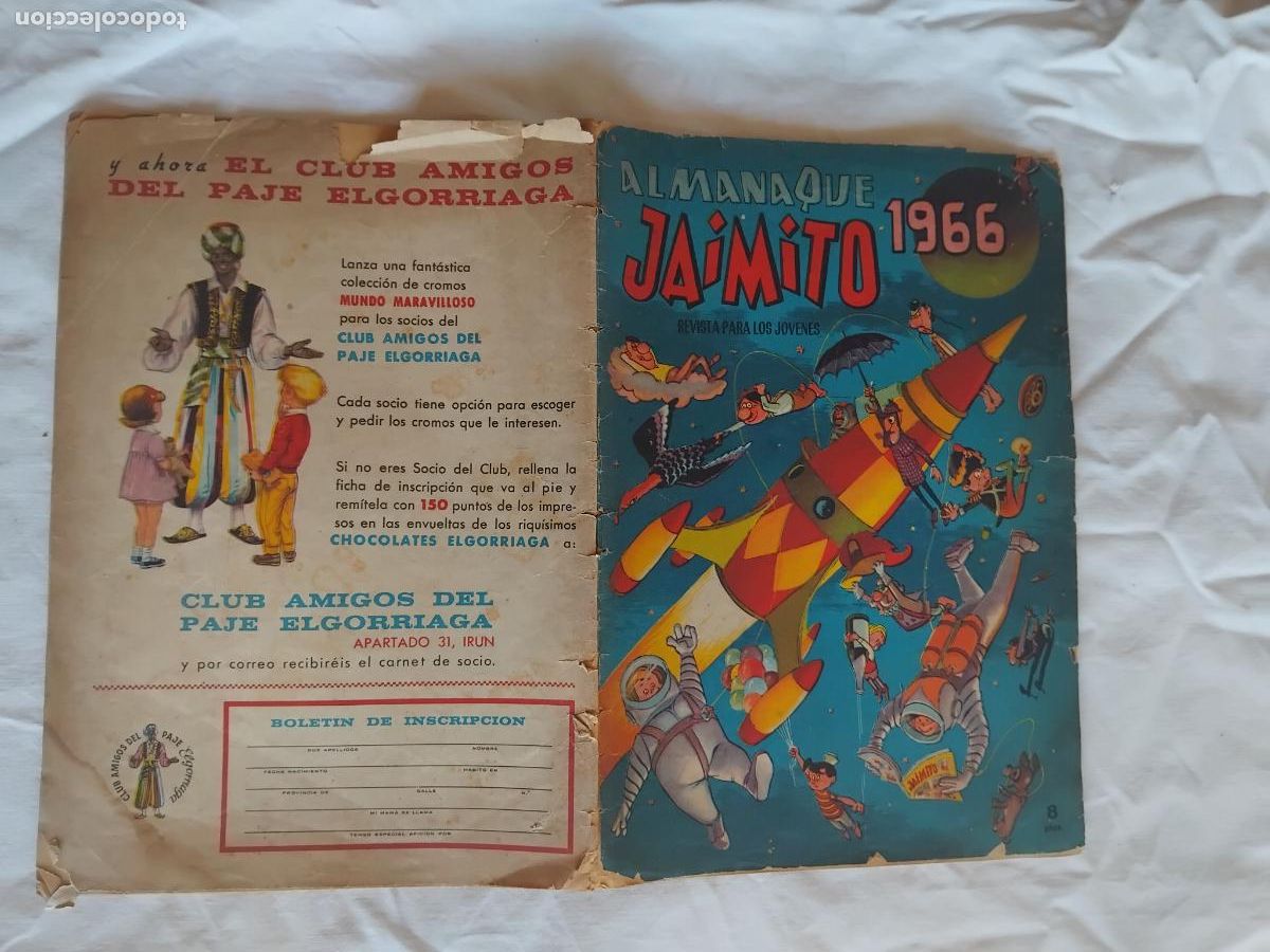 Tebeos: ALMANAQUE JAIMITO 1966. EDITORIAL BRUGUERA. - Foto 1