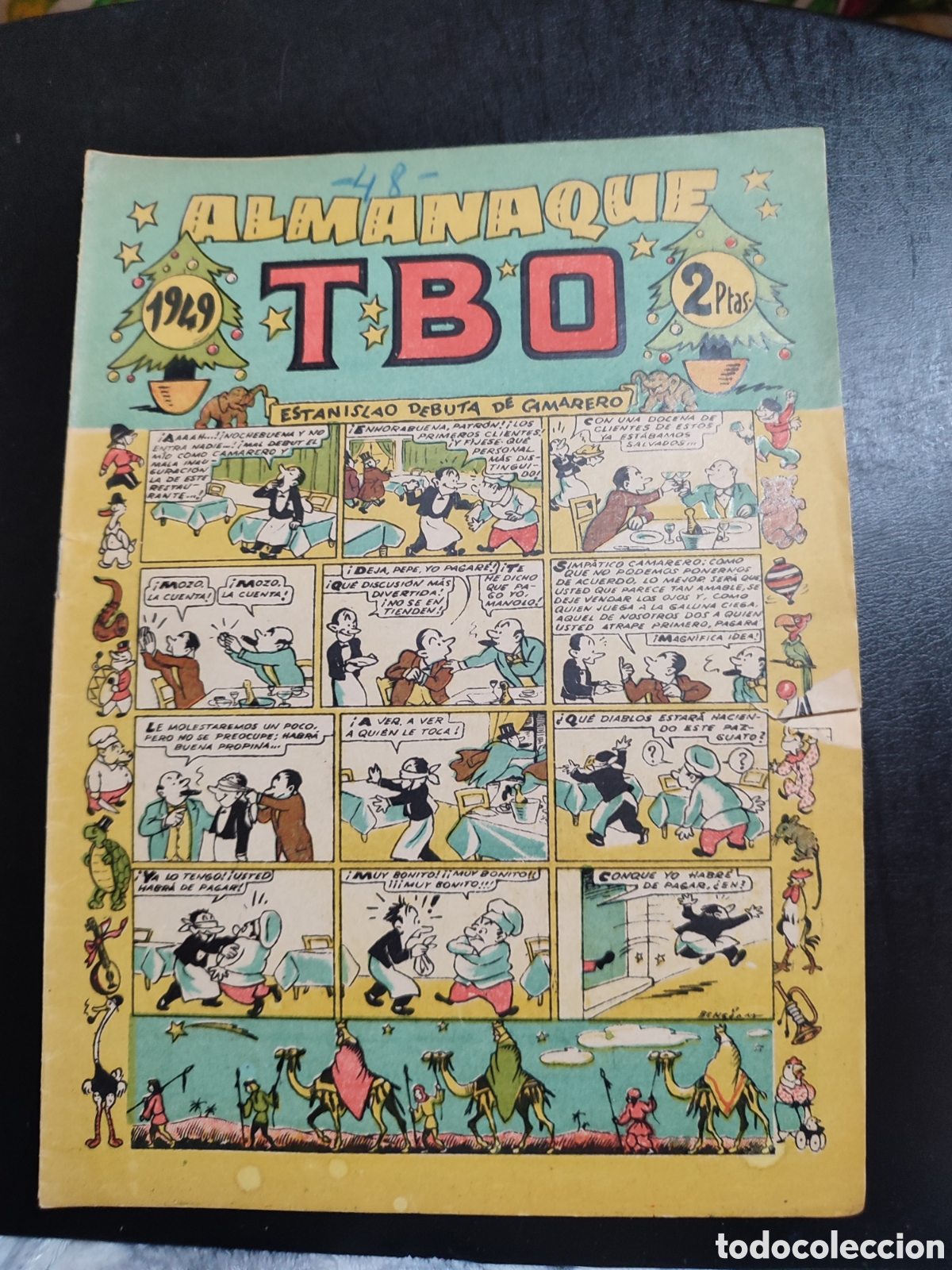 Tebeos: TBO ORIGINAL &ndash; ALMANAQUE PARA 1949 - Foto 1